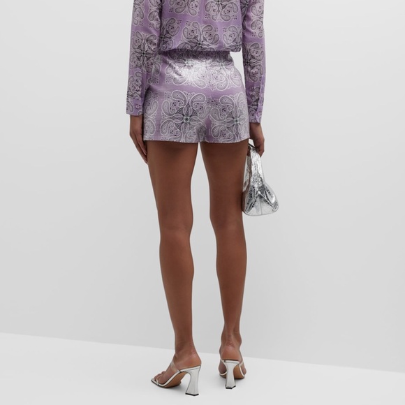 Neiman Marcus BANDANA VIOLETTA SHORTS sz 6 MSRP $265 NWT - Picture 3 of 10